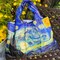 Wrapables Large Foldable Oil Painting Nylon Reusable Grocery Bag, Starry Night
